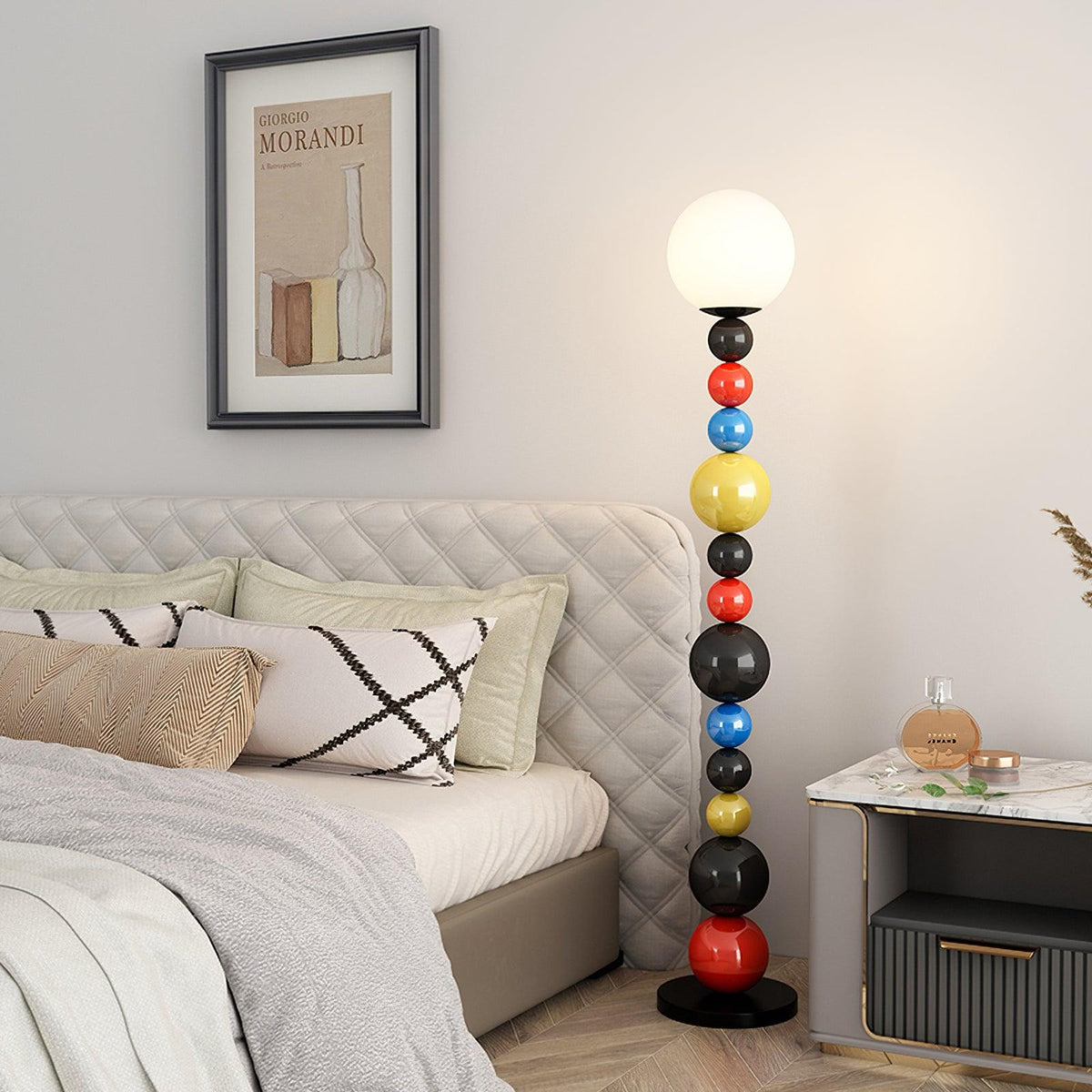 Zoriel Kunstmatige glas vloerlamp
