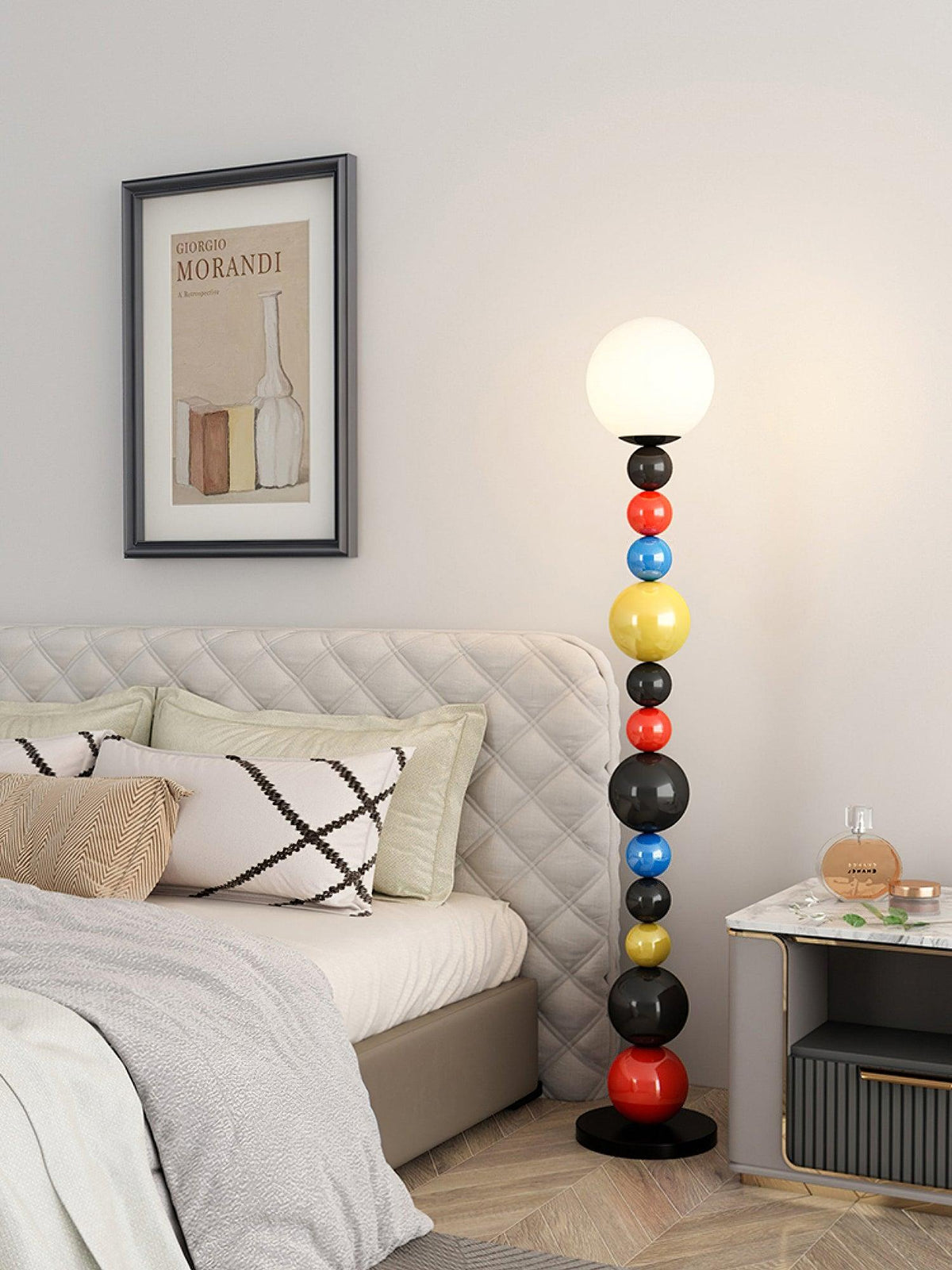Zoriel Kunstmatige glas vloerlamp