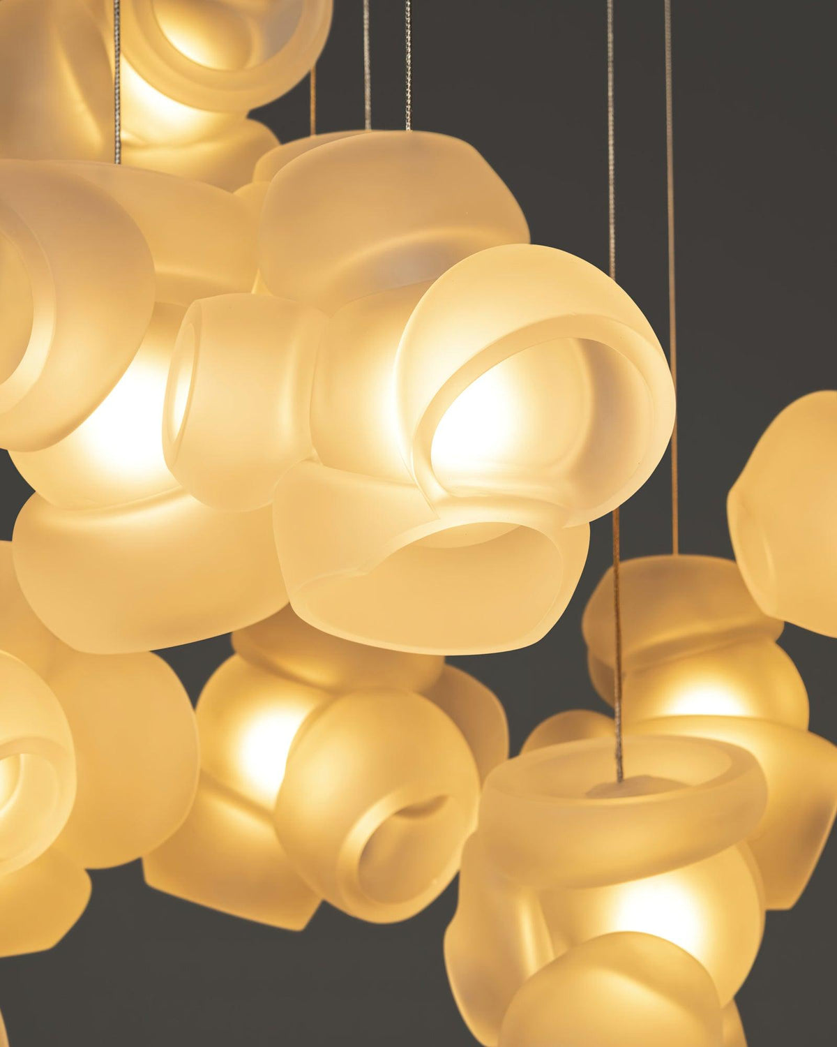 Ursa Bubbles Cluster glas hanglamp