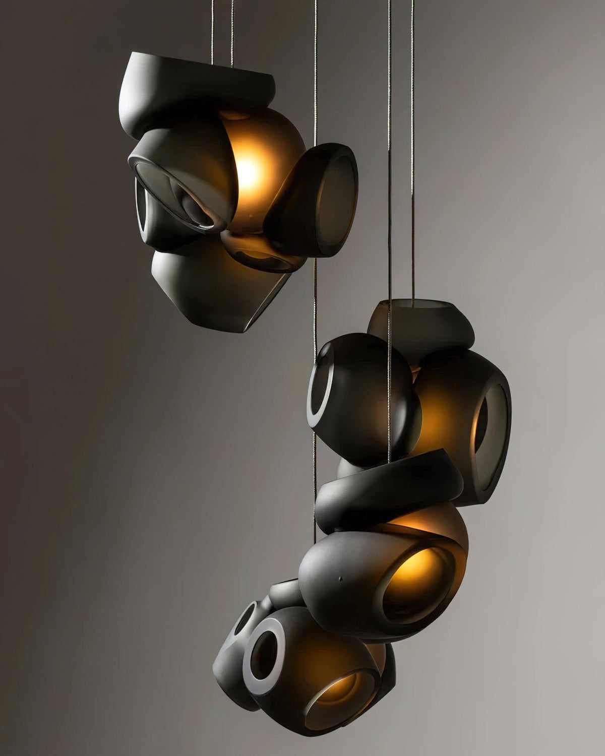 Ursa Bubbles Cluster glas hanglamp