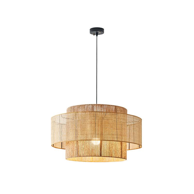 Crigen Concentrische hanglamp van rotan
