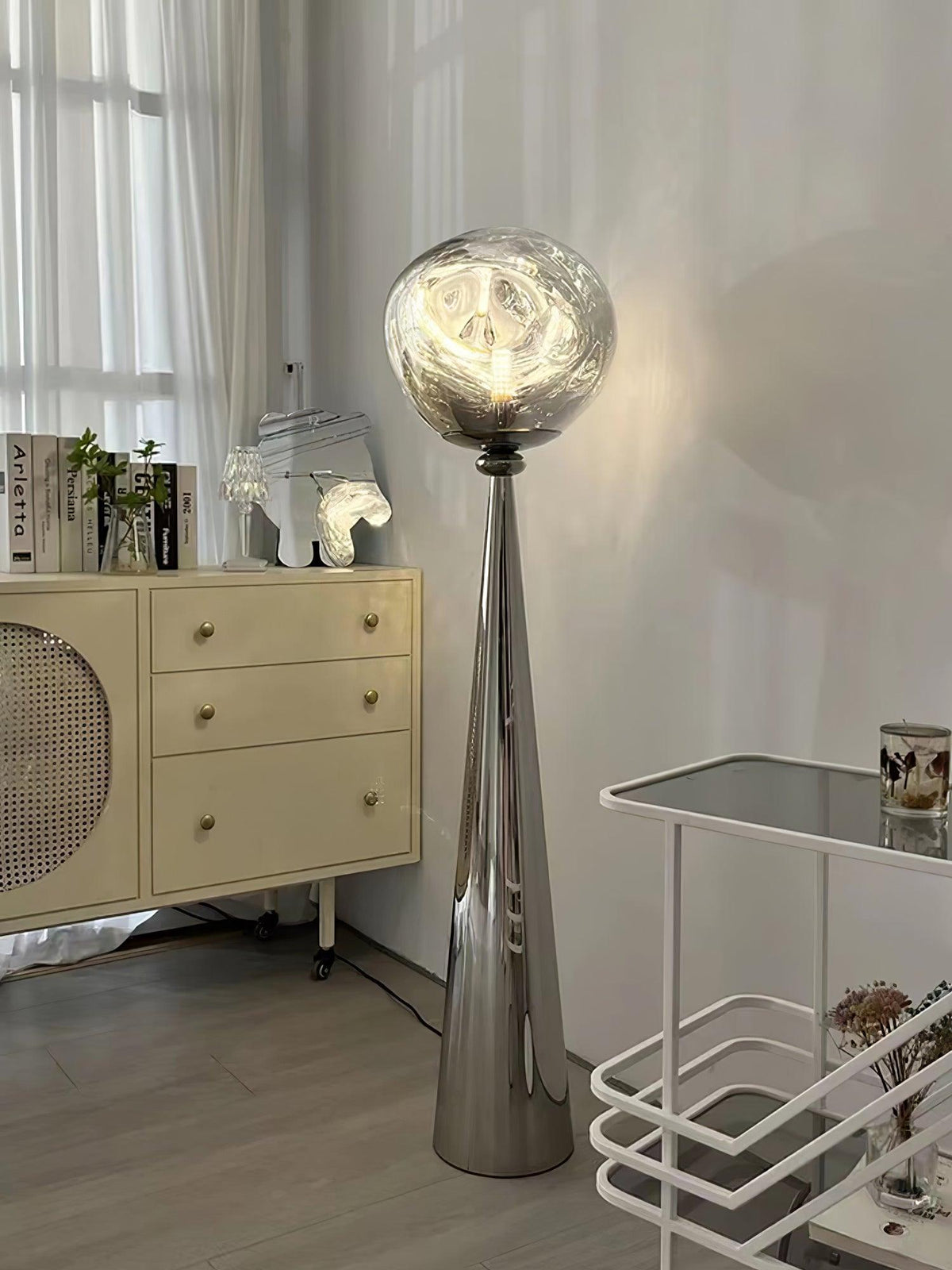Ovexin Grijs eigentijdse vloerlamp