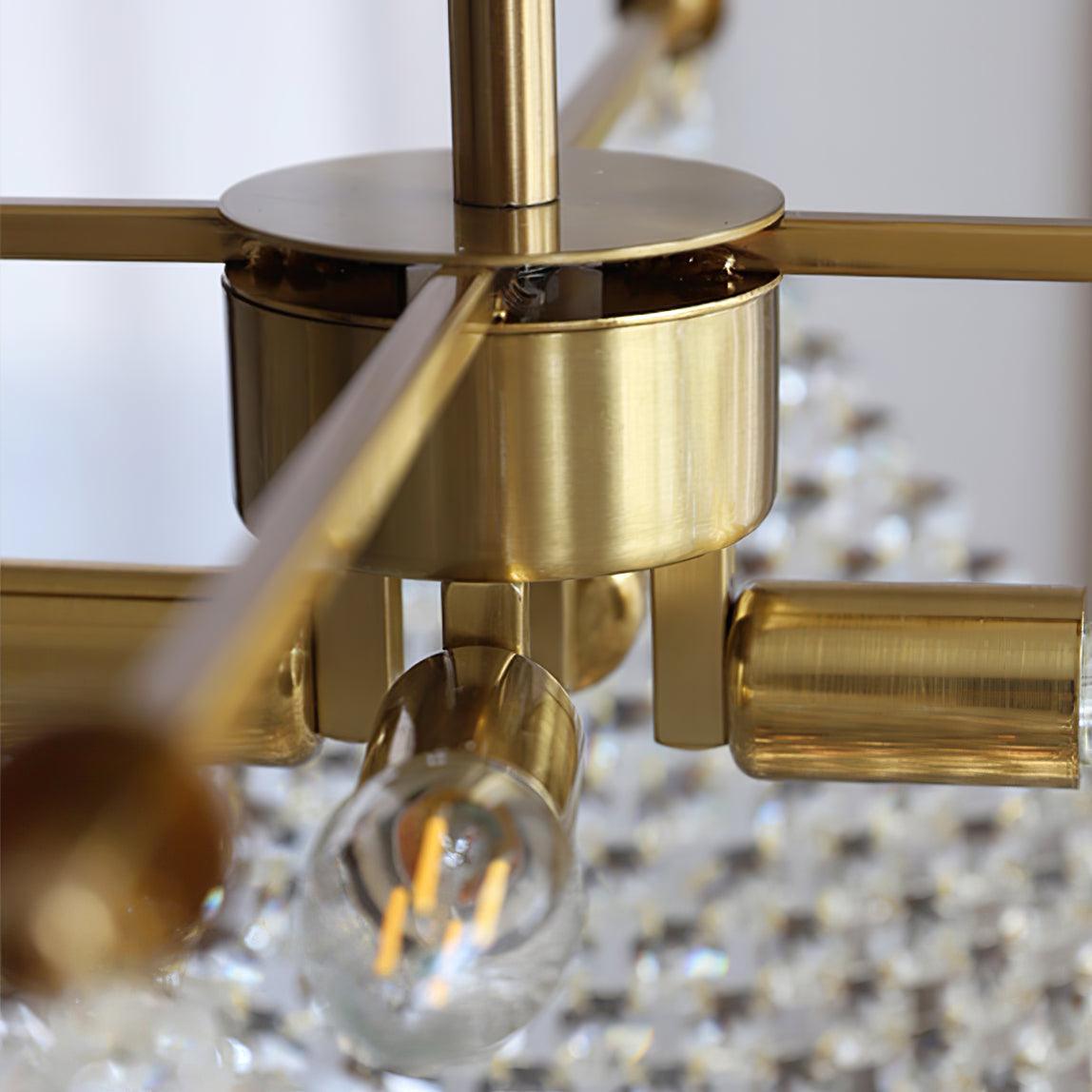 Cilune kroonluchter met kristallen octagon-snoeren en kristal