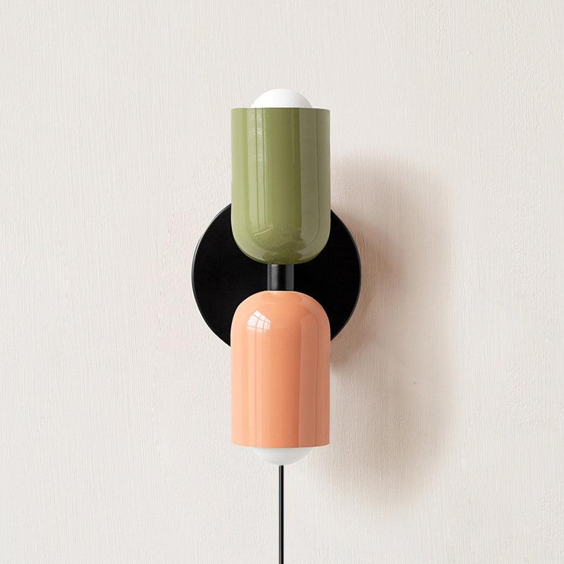 Teriielle wandlamp Groen Zwart Minimalistisch Met Stekker