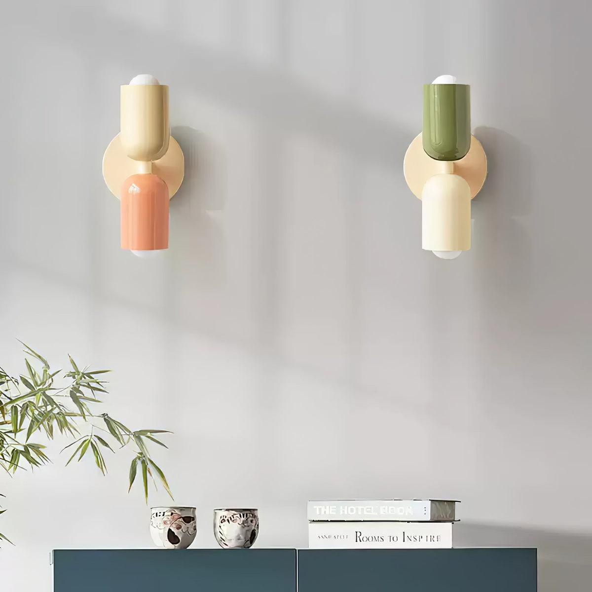 Teriielle wandlamp Groen Zwart Minimalistisch Met Stekker