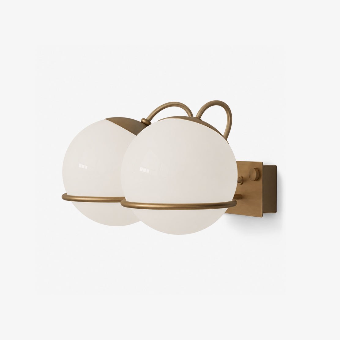 Ondelle bollen wandlamp