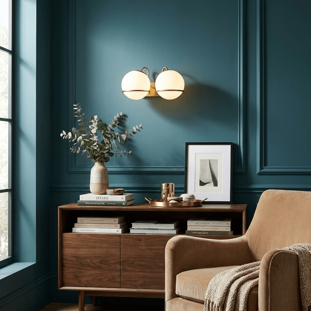 Ondelle bollen wandlamp
