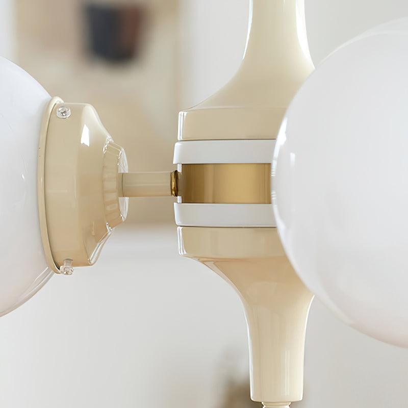 Elauian Kroonluchter bollen Crème Modern