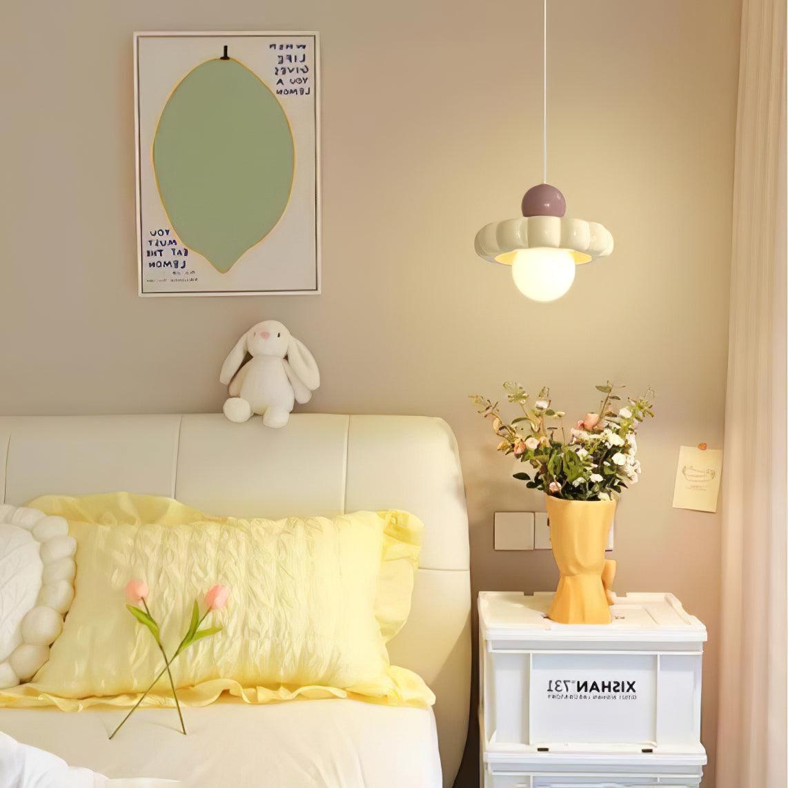 Kai Moderne hanglamp met melkkoffie en koffiekleurige afwerking