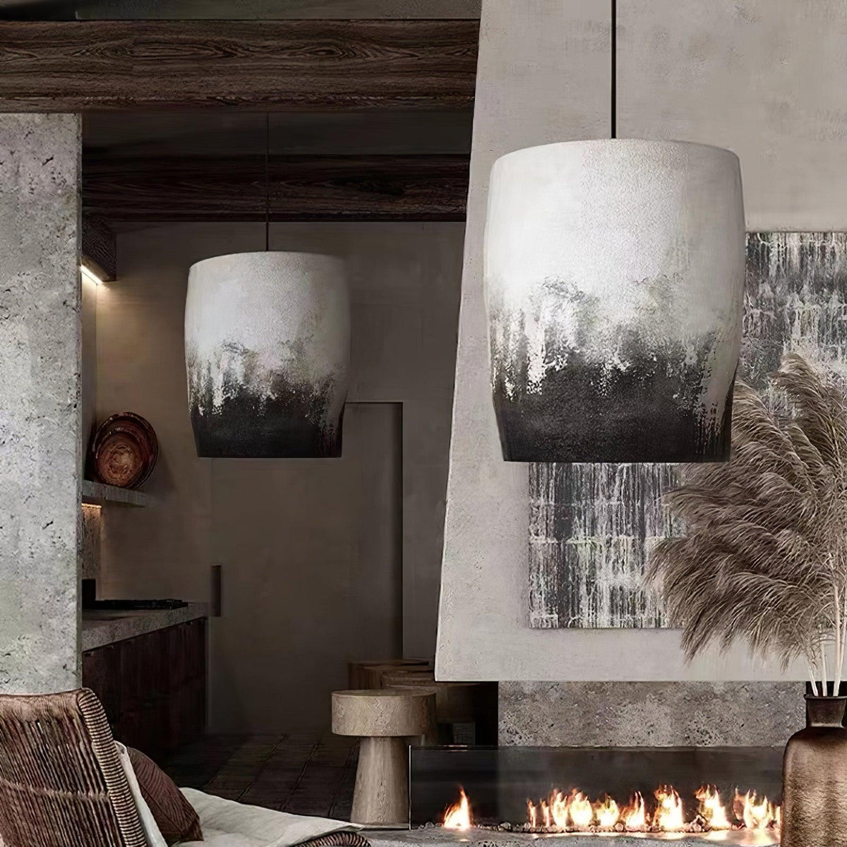 Ceraeion Moderne minimalistische hanglamp met dunne korst