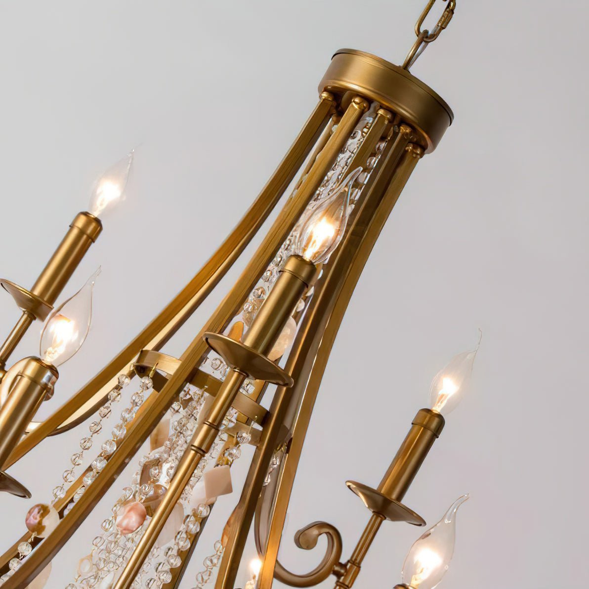 Sorvexa kroonluchter luxe schelp kristal retro