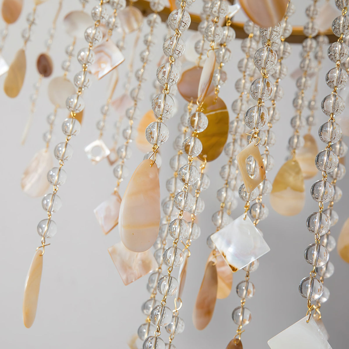 Sorvexa kroonluchter luxe schelp kristal retro