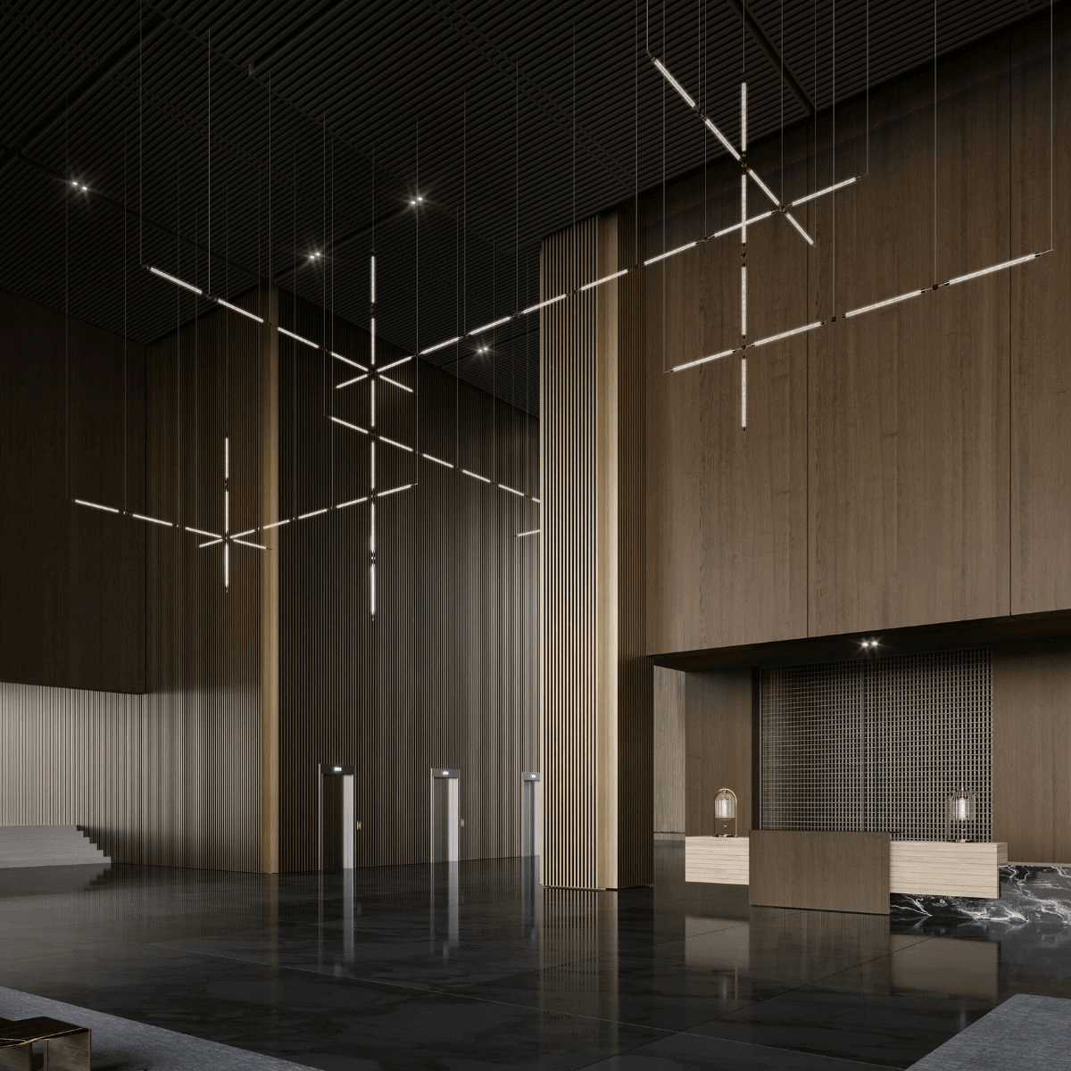 CrystalGrid Architectural Matrix Customize kroonluchter