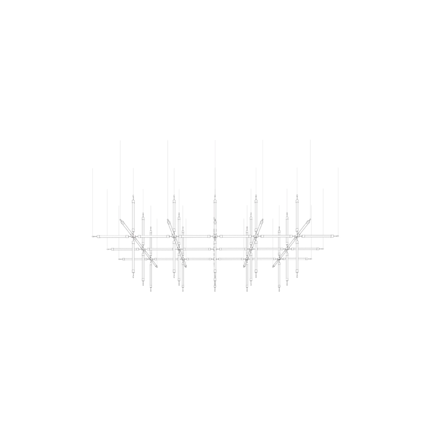 CrystalGrid Architectural Matrix Customize kroonluchter