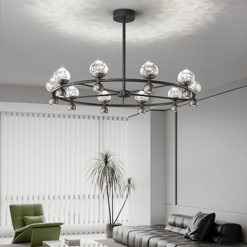 Lumiryn Orbital glas bollen Kroonluchter