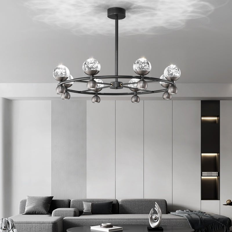 Lumiryn Orbital glas bollen Kroonluchter