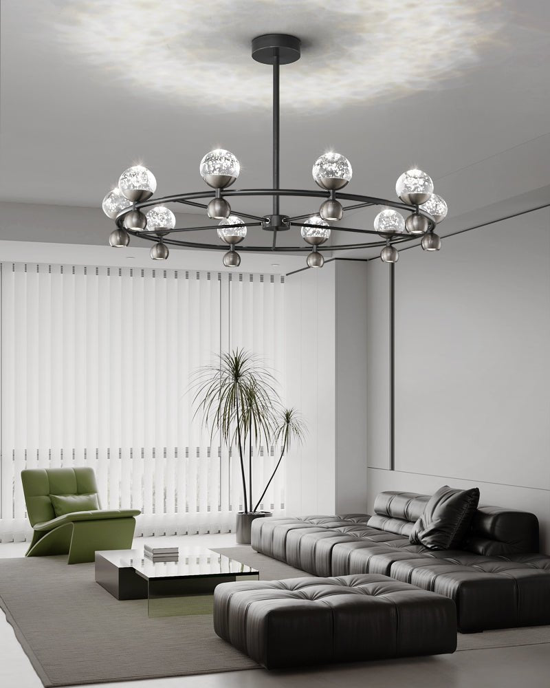 Lumiryn Orbital glas bollen Kroonluchter