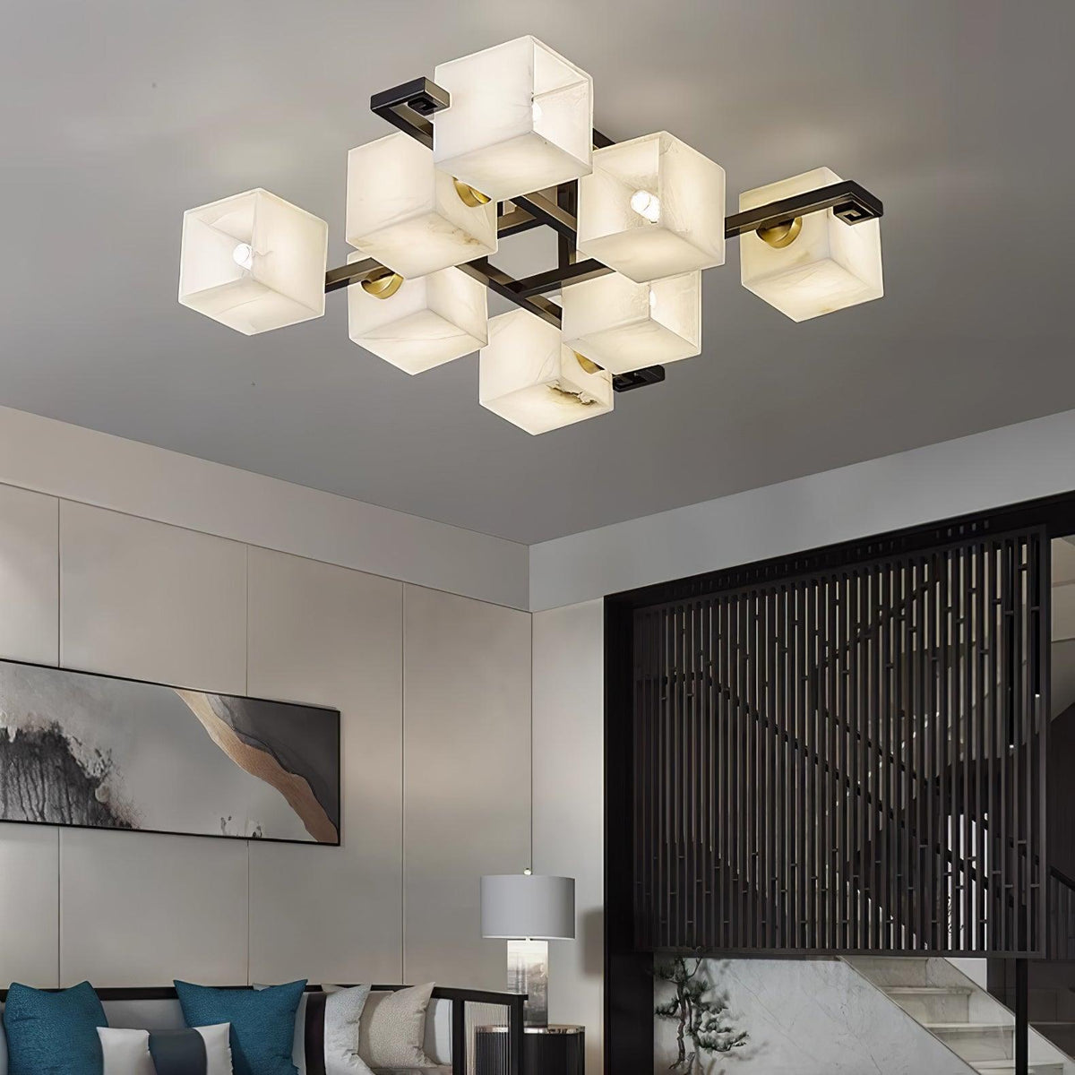 Kaelen albasten plafondlamp