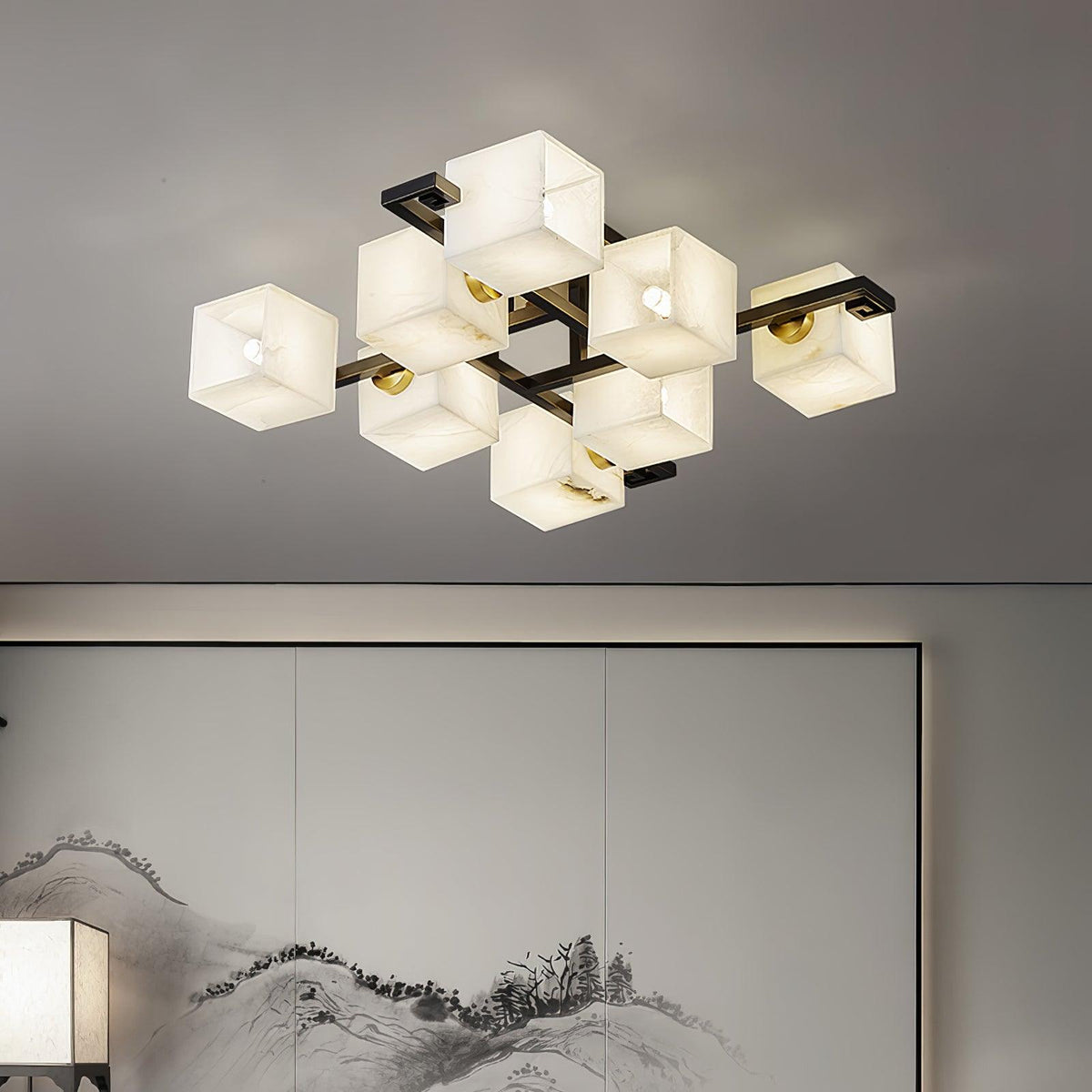 Kaelen albasten plafondlamp