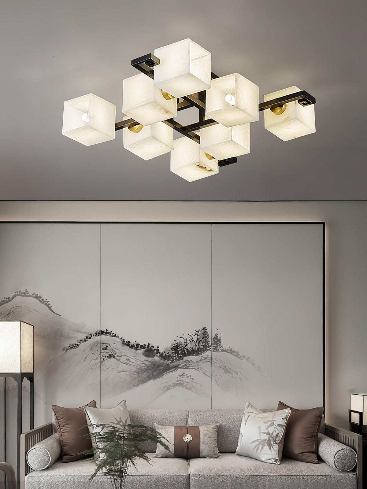Kaelen albasten plafondlamp