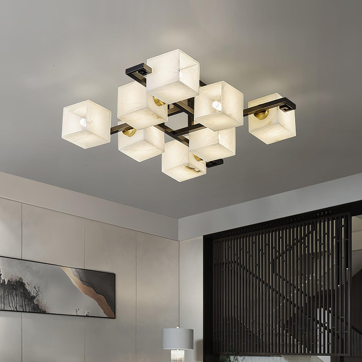Kaelen albasten plafondlamp