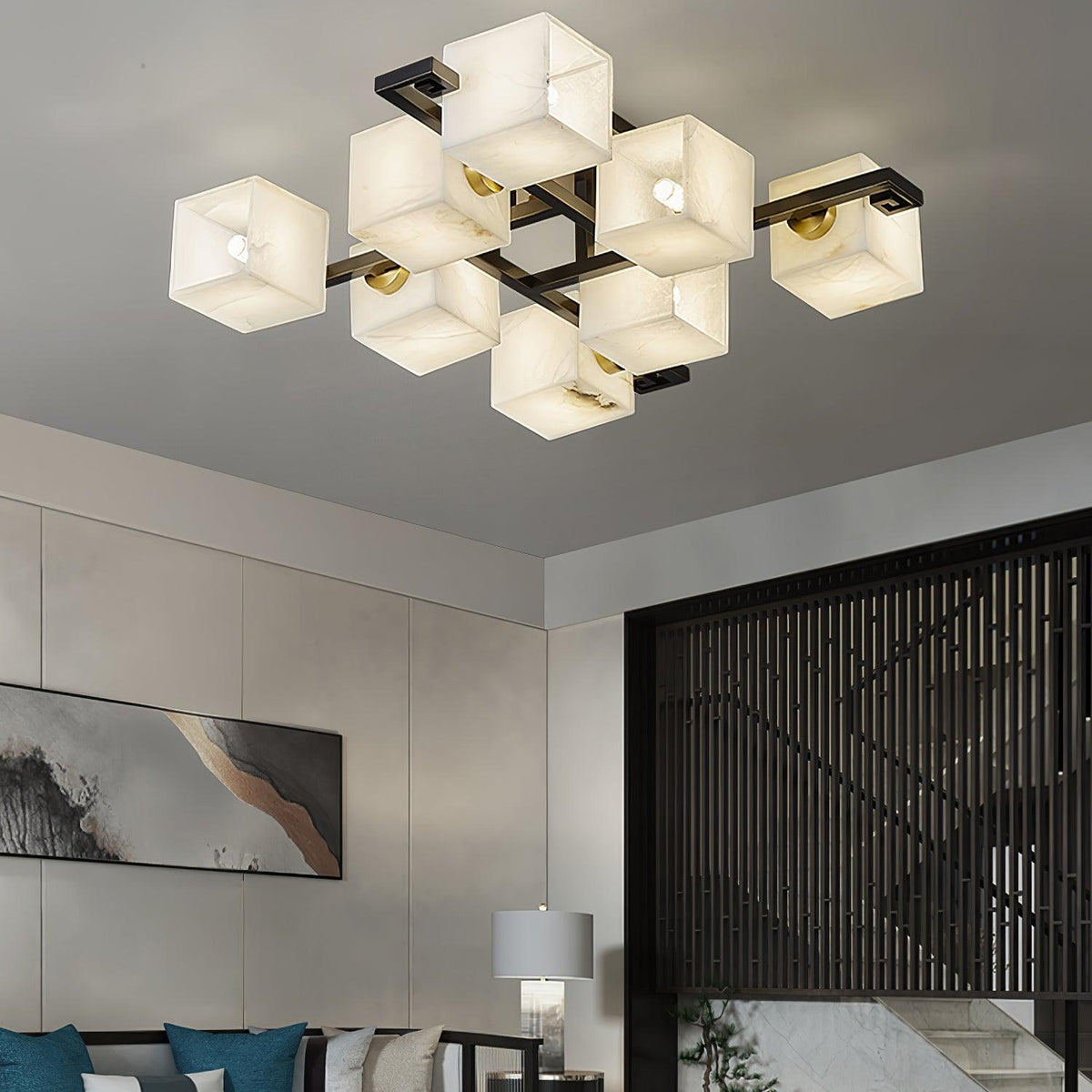Kaelen albasten plafondlamp
