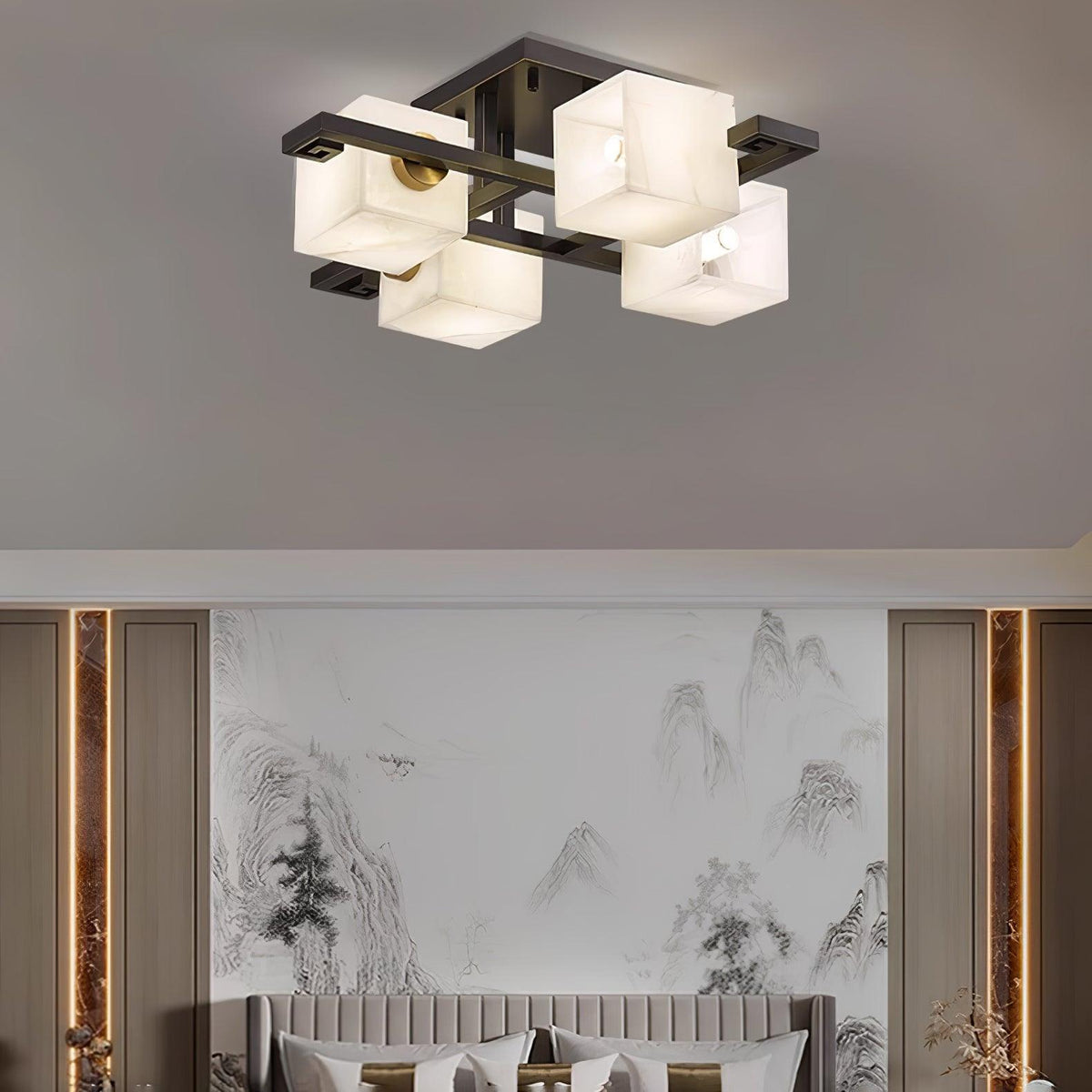 Kaelen albasten plafondlamp