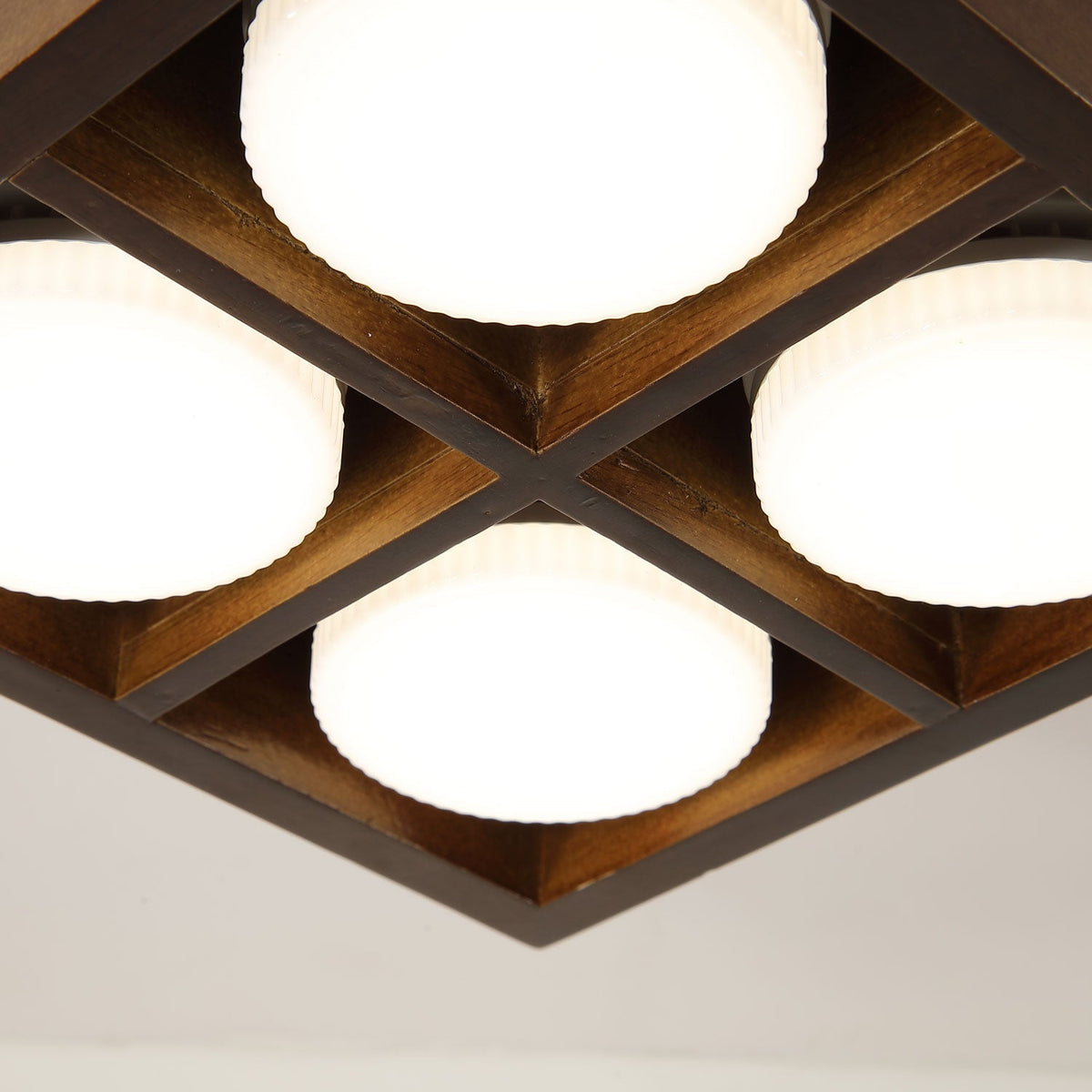 Eliza Minimalistisch Hout Plafondlamp