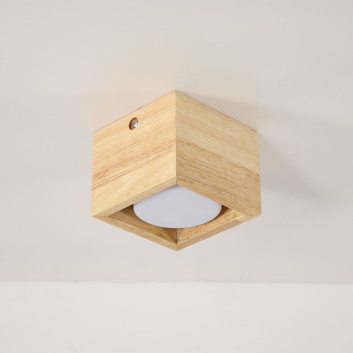 Eliza Minimalistisch Hout Plafondlamp