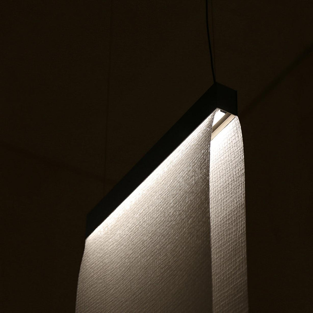 Emlin minimalistisch hanglamp met stoffen kap