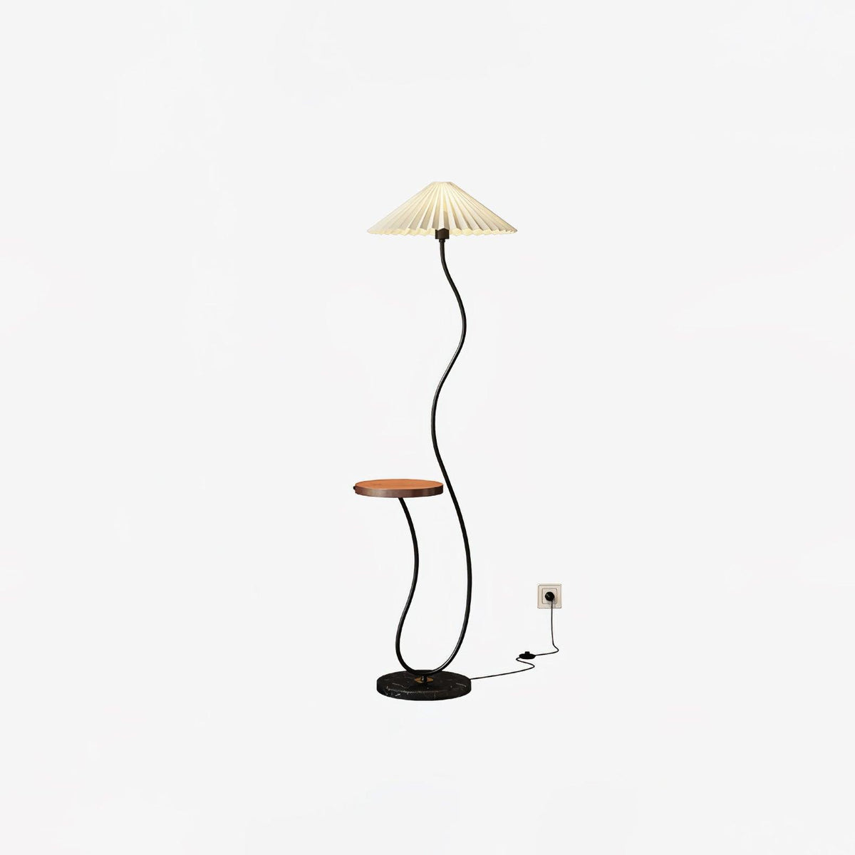 Ghel Minimalistische vloerlamp van hout