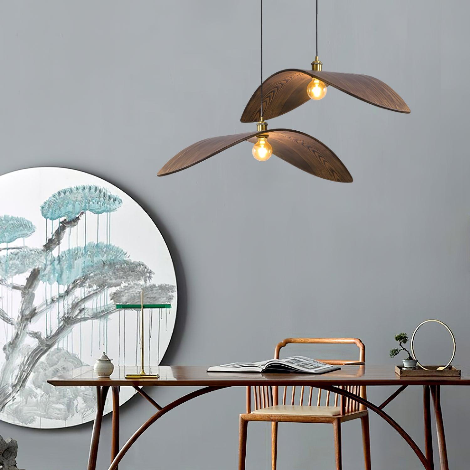 Ozawa Design LED Hanglamp Metaal/Hout Bruin Slaap/Woon/Eetkamer