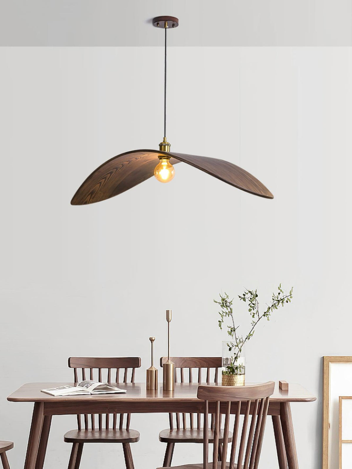 Palten Noordse kunst Houten hanglamp