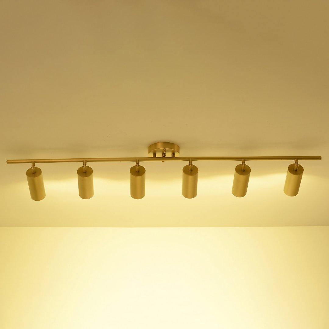 Ezveno moderne minimalistische plafondlamp van messing