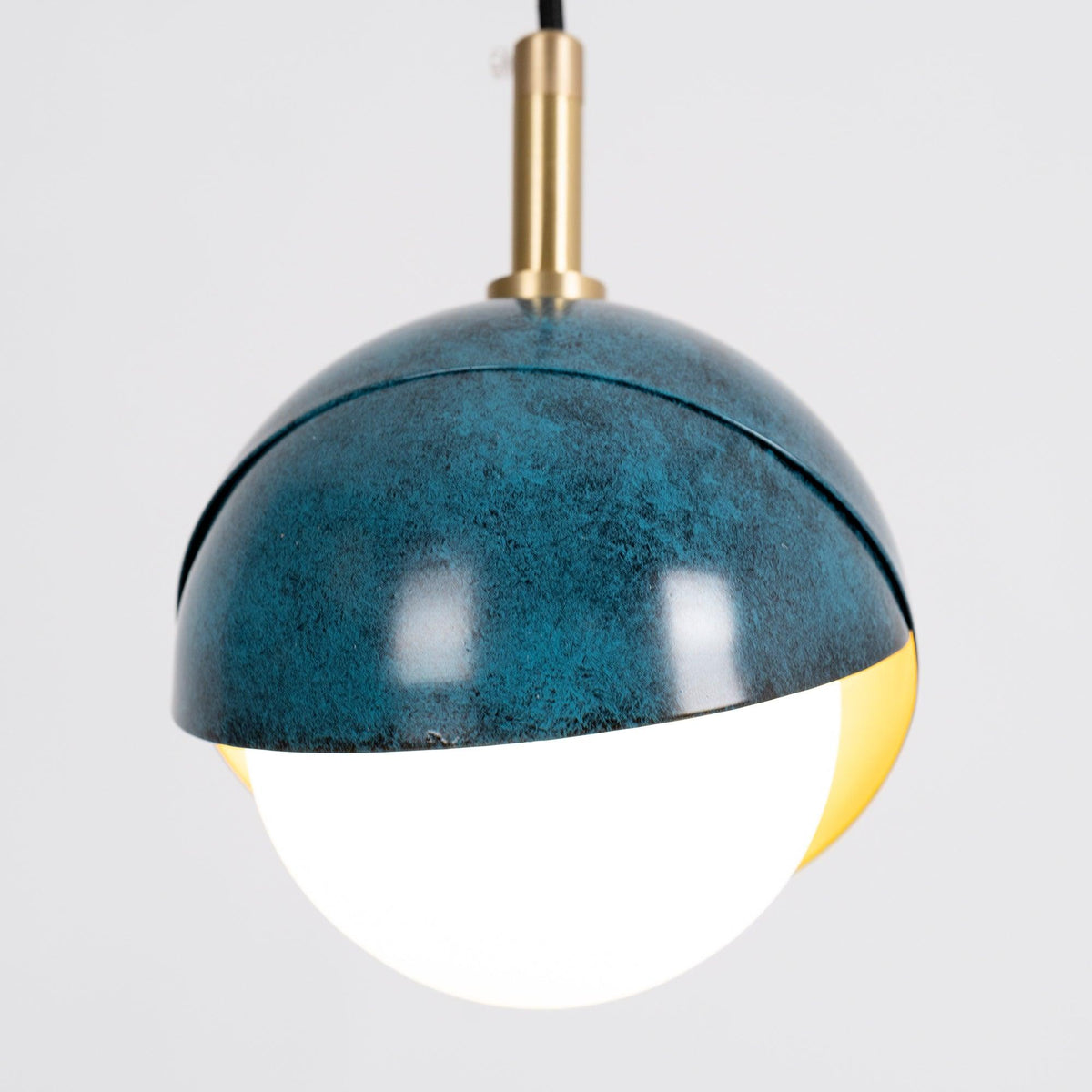 Jynara Hanglamp Messing genest opaal Bolvormig modern