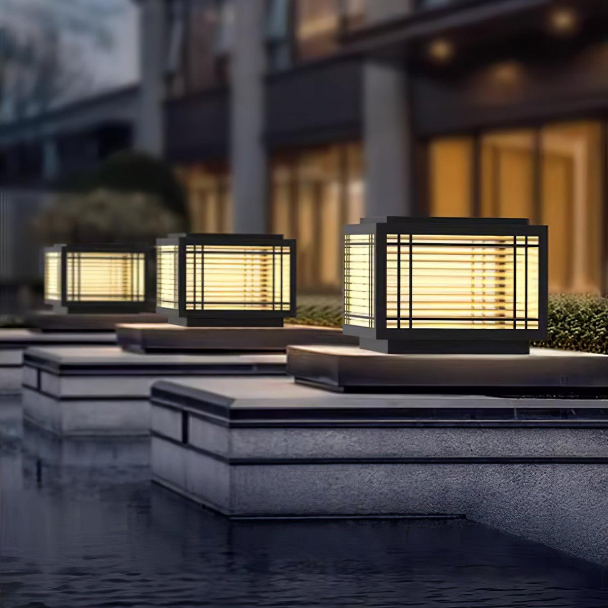 Glorin Stalen tafellamp met Japanse inspiratie