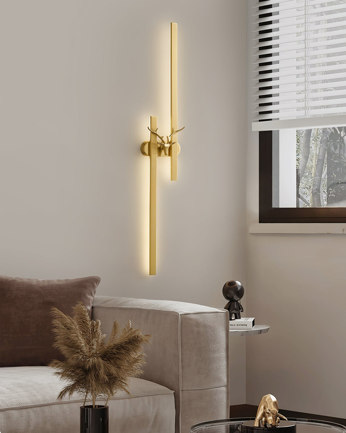 Vavinisra klassieke Herten messing wandlamp