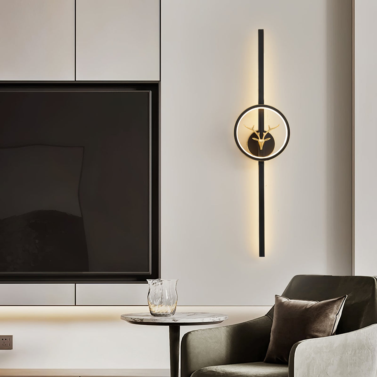 Vavinisra klassieke Herten messing wandlamp