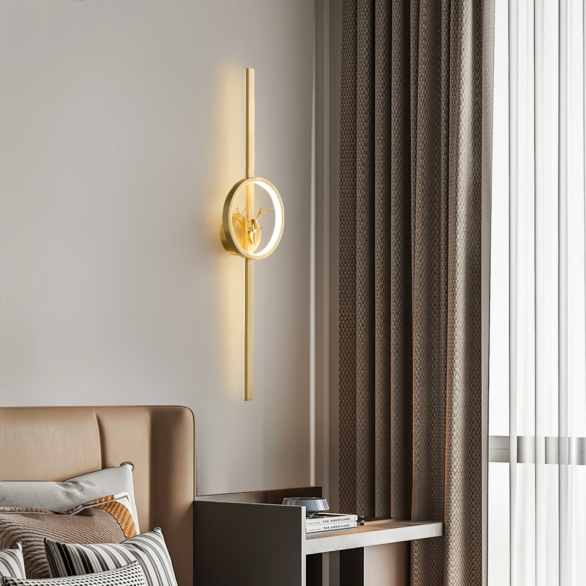 Vavinisra klassieke Herten messing wandlamp