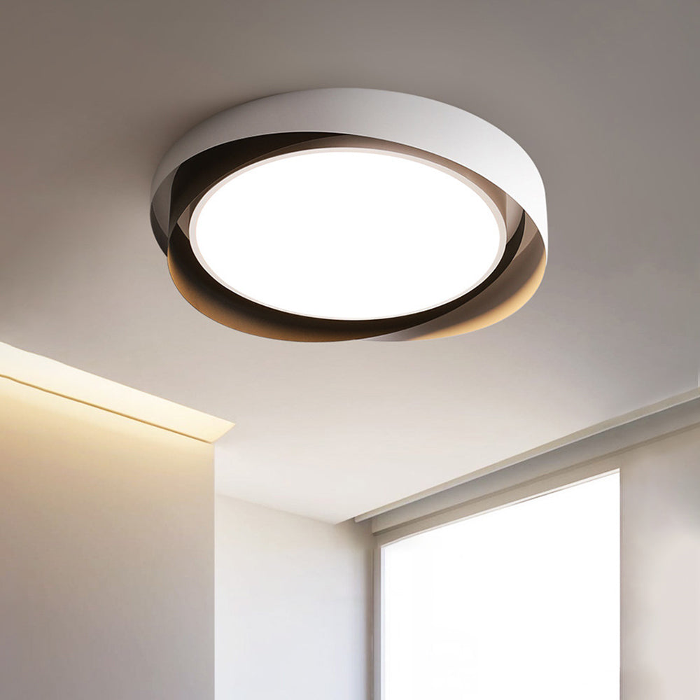 Quinn Moderne Design LED Geometrische Plafondlamp Metaal/Acryl Wit/Goud Woonkamer