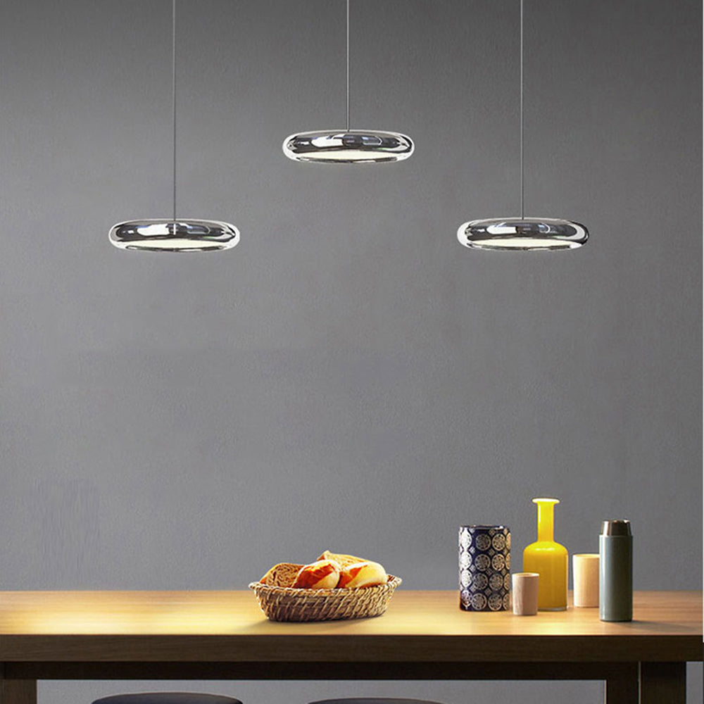 Welsh Minimalistisch Cirkel LED Hanglamp Metaal/Acryl Silver/Goud/Roségoud Slaap/Woon/Eetkamer