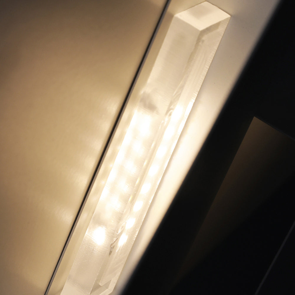 Eveline Design Rechthoekig LED Wandlamp Metaal Wit Slaap/Woon/Eetkamer