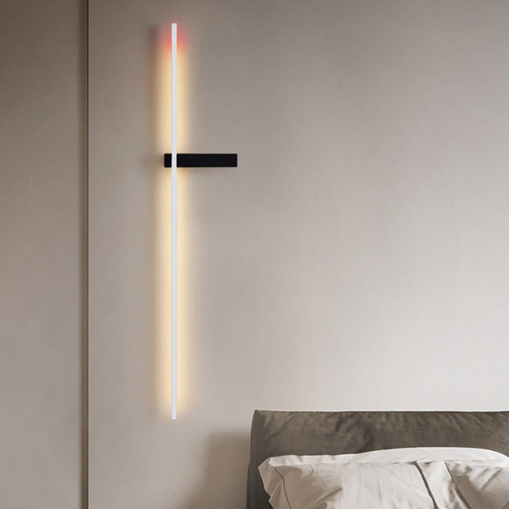 Edge Industriele LED Wandlamp Wit/Zwart/Rood Woon/Slaapkamer Metaal&Acryl
