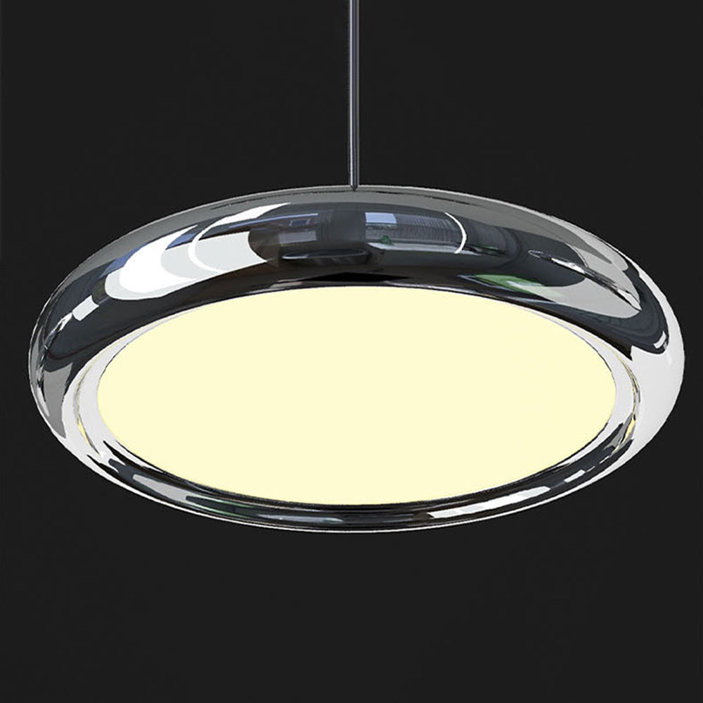 Welsh Minimalistisch Cirkel LED Hanglamp Metaal/Acryl Silver/Goud/Roségoud Slaap/Woon/Eetkamer