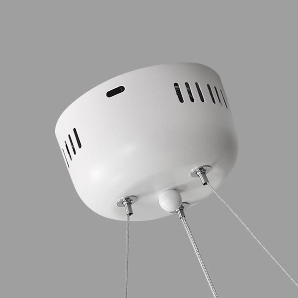 Quinn Design Ronde LED Plafondlamp/Hanglamp Metaal/Acryl Wit Slaap/Woon/Eetkamer