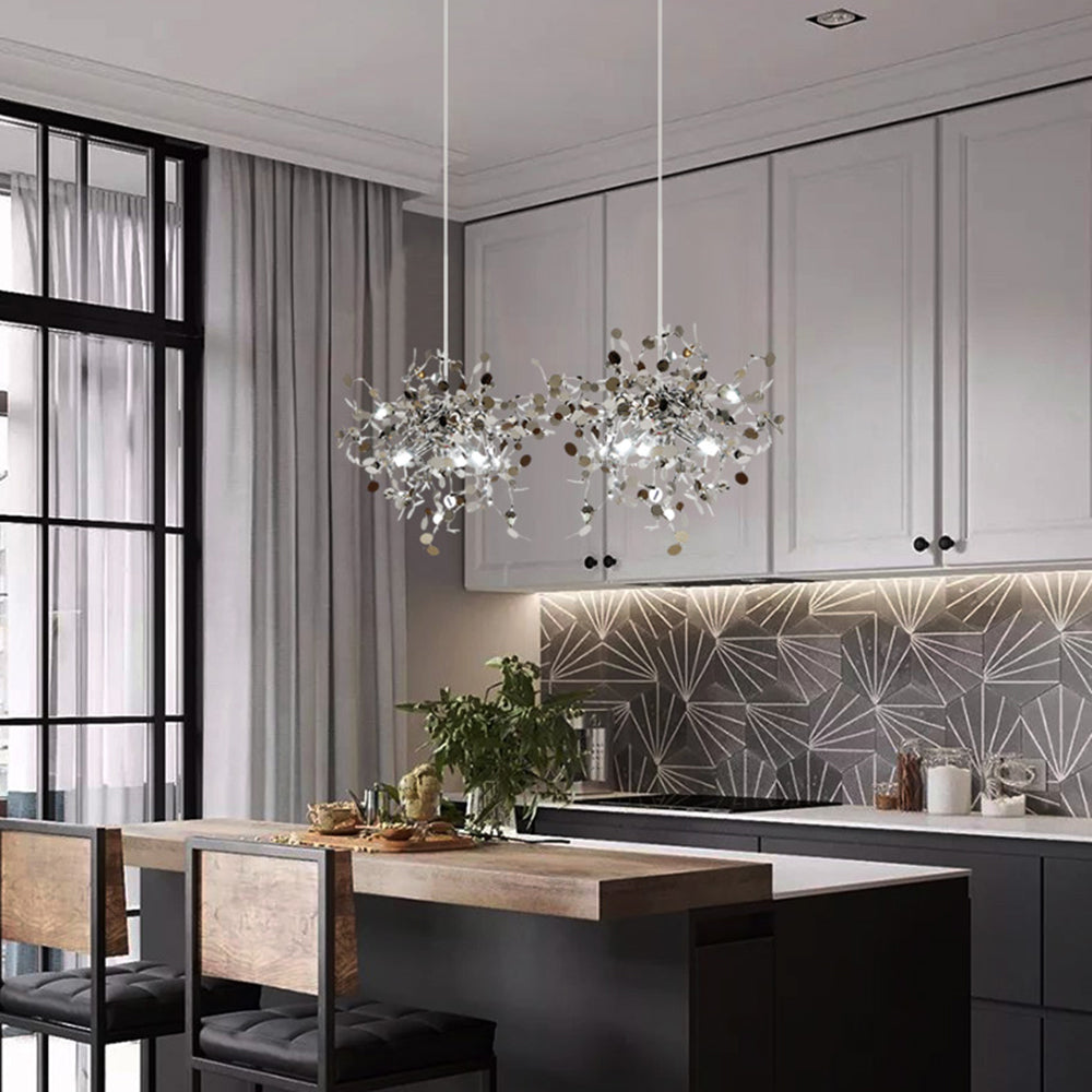 Olivia Design Vuurwerk LED Hanglamp Metaal Goud/Zilver Slaap/Woon/Eetkamer