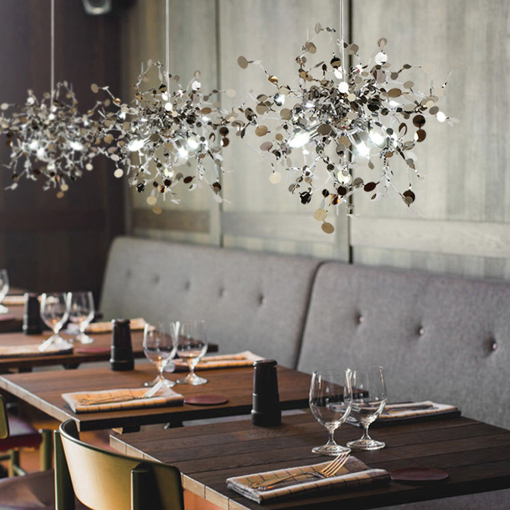 Olivia Design Vuurwerk LED Hanglamp Metaal Goud/Zilver Slaap/Woon/Eetkamer