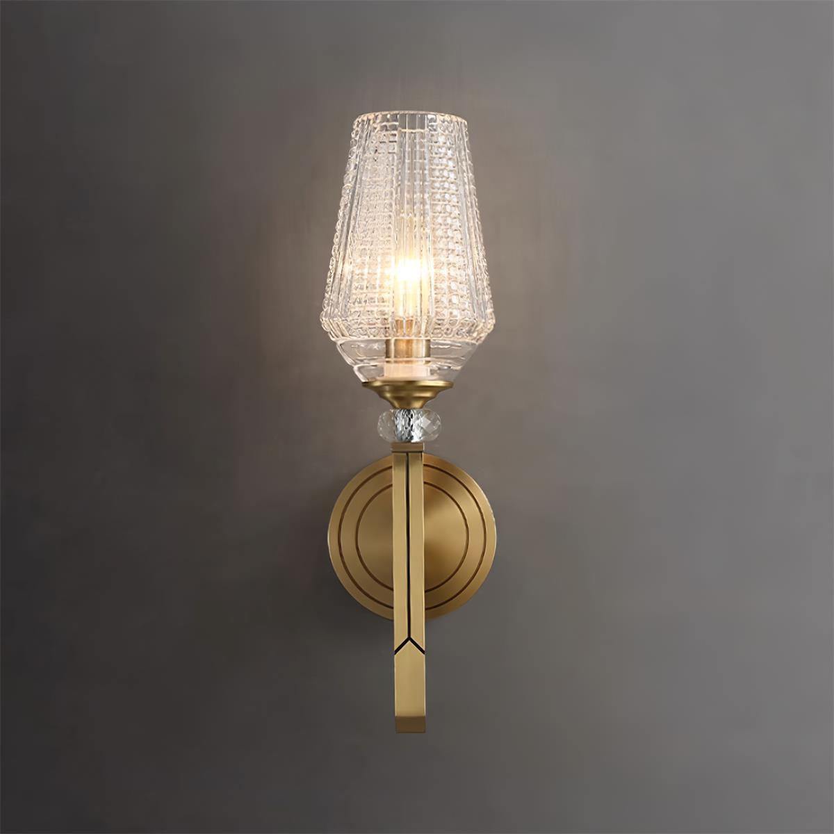 Elyisora wandlamp messing Kristal Elegante