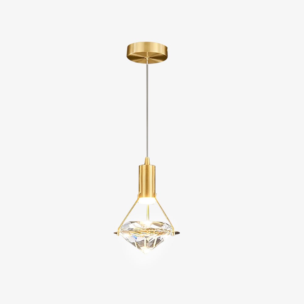 Cira hanglamp messing Kristal Elegant
