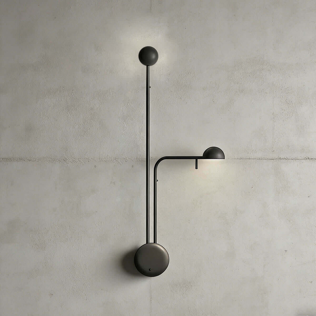 Disc Base koepelvormige wandlamp